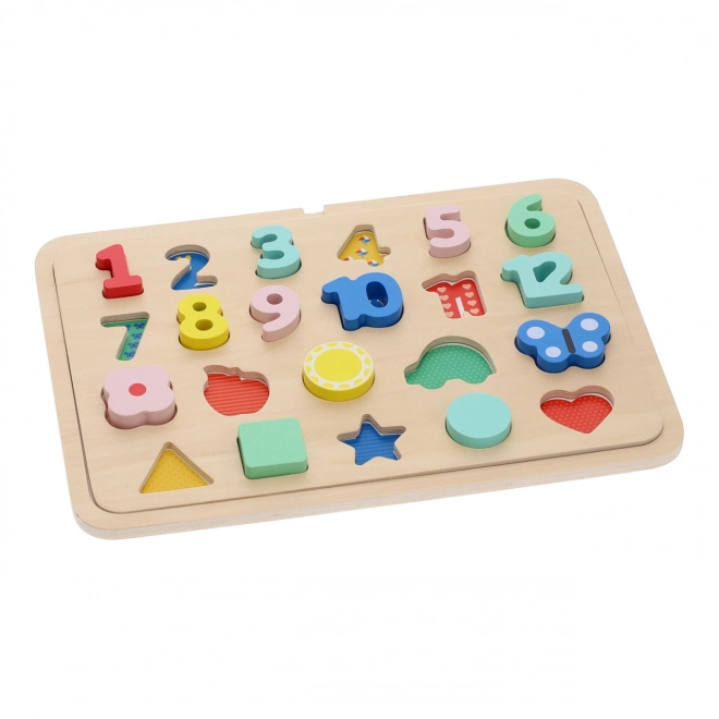 Petit Collage Number and Shape Puzzle Multilingual