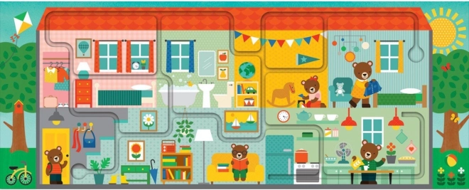 Colorful house full of stories