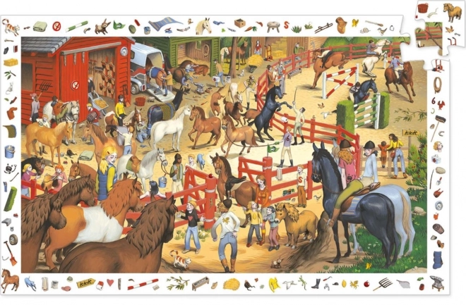 Djeco Puzzle Observation Horses 200 Pieces