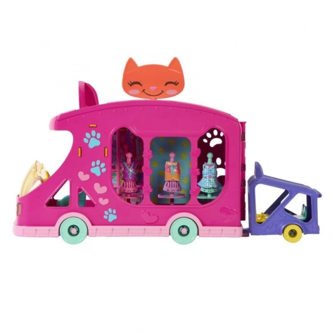 Enchantimals cat fashion boutique play set on wheels