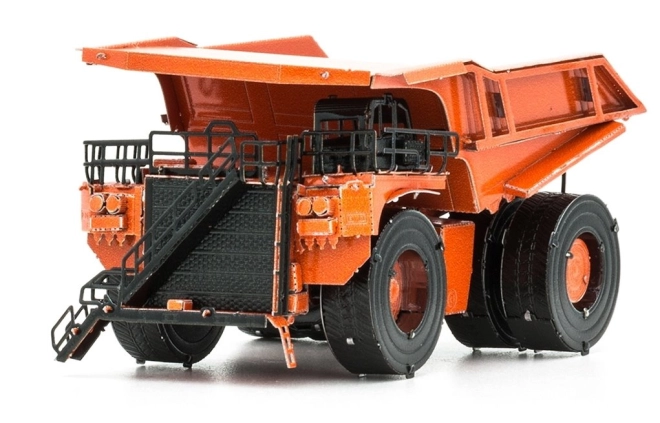 Realistic metal mining dump truck