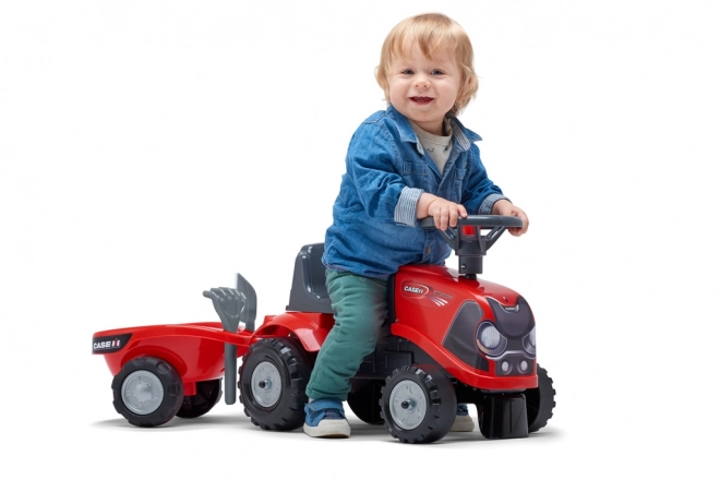 Red Ride-on Tractor with Trailer and Tools