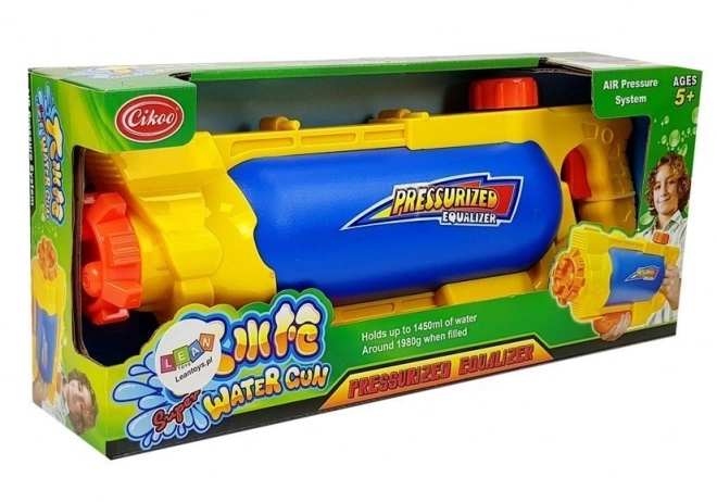 Water Gun with 1450 ml Tank Yellow-Blue