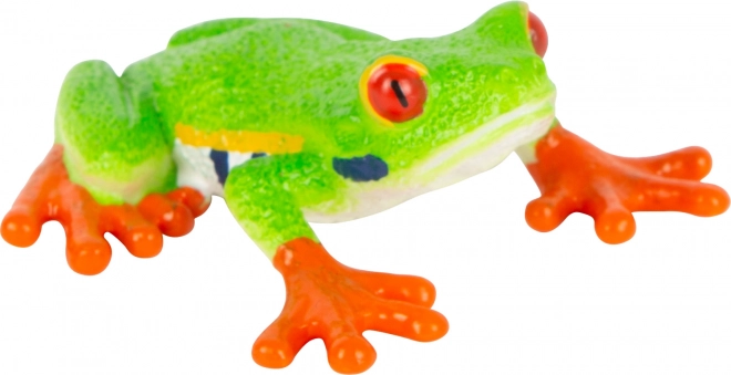 Realistic Red-eyed Tree Frog Figurine