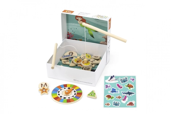 Wooden Magnetic Fishing Game