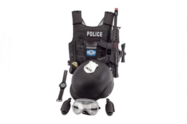 Police Toy Set with Gun and Helmet