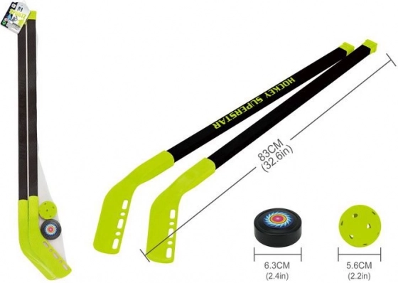 Hockey set with puck and ball