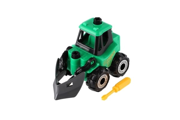 Construction Toy Vehicle with Screwdriver