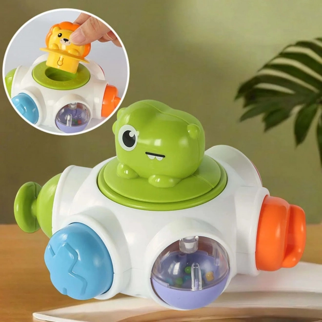 Woopie Blocco Attivo Cosmico a Forma di Razzo - Cubo Sensoriale Educativo 18m+