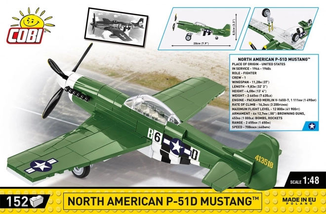 Cobi P-51D Mustang Building Blocks