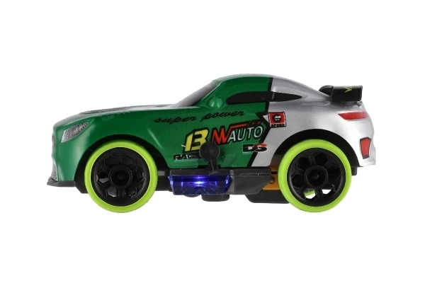 Remote Control Racing Car with Lights - Green