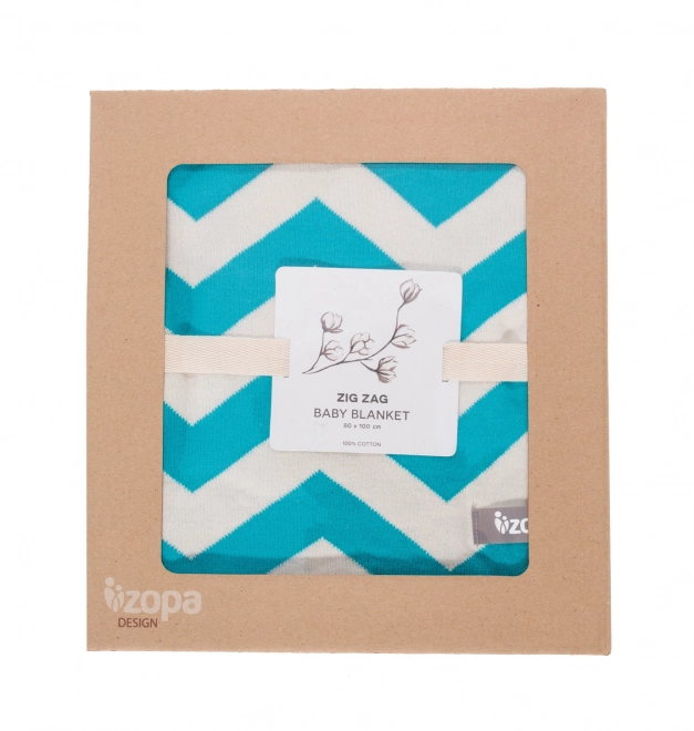 Children's Blanket Zig Zag Mint