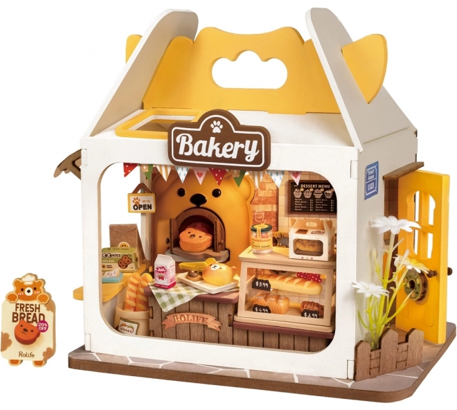 Miniature Bear's Bakery House by Robotime