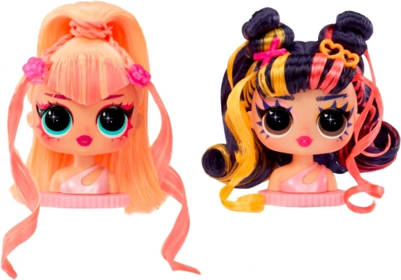 Creative play with styling heads