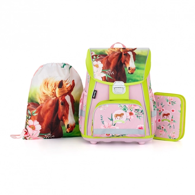 School set with 3 pieces - Horse design