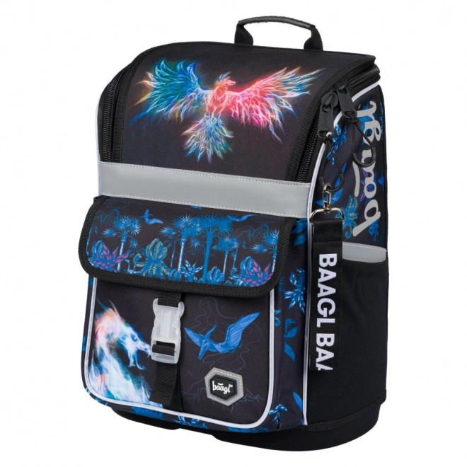 Baagl School Backpack Zippy Phoenix