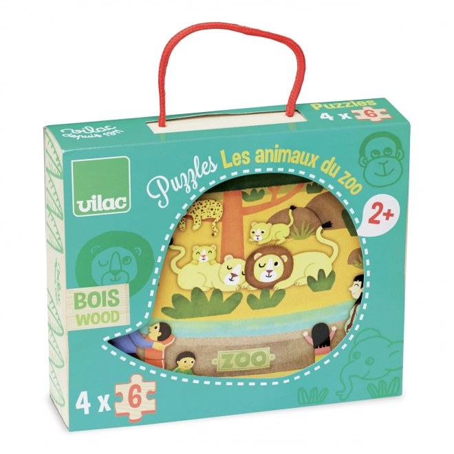 Wooden Zoo Puzzle by Vilac