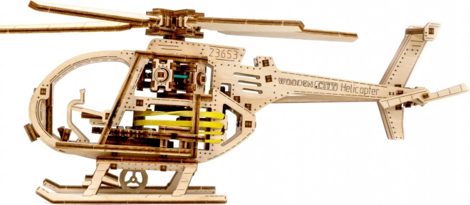 Wooden City 3D Puzzle Helicopter