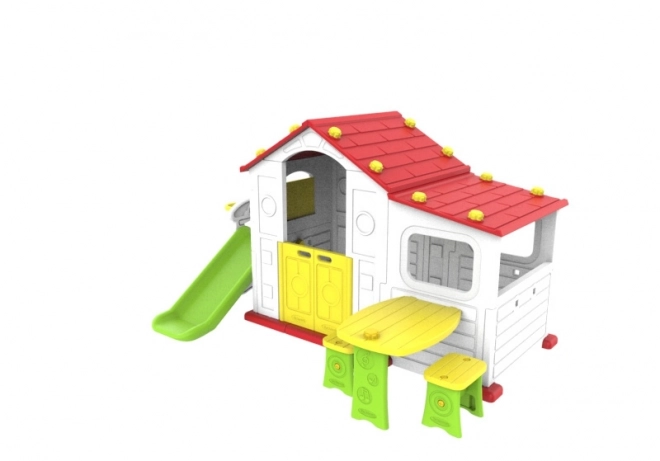 Large House with Vestibule 4-in-1 Red Roof