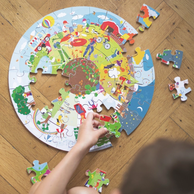 Bigjigs Toys Round Floor Puzzle Four Seasons