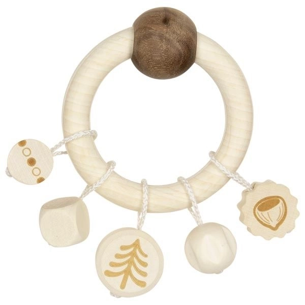 Heimess Squirrel Rattle Ring with Charms