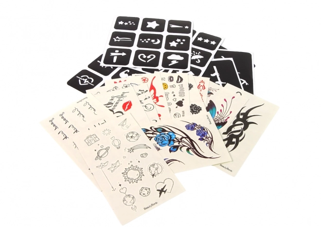 Glitter Tattoo Making Set with Templates for Parties