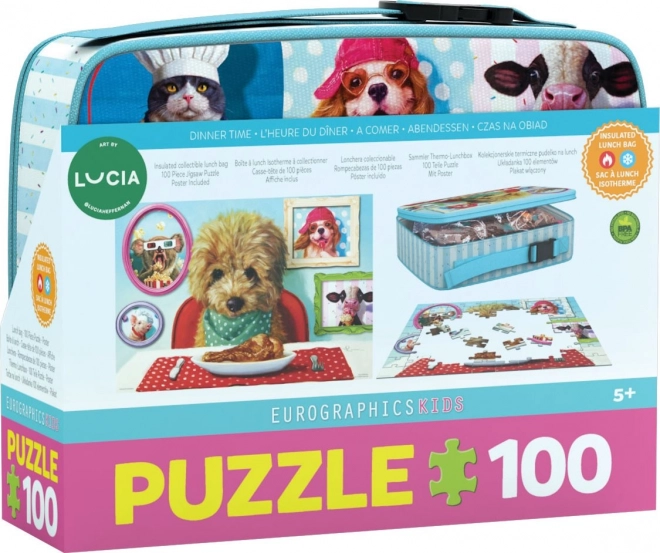 Eurographics Puzzle in Snack Box Dinner Time 100 Pieces