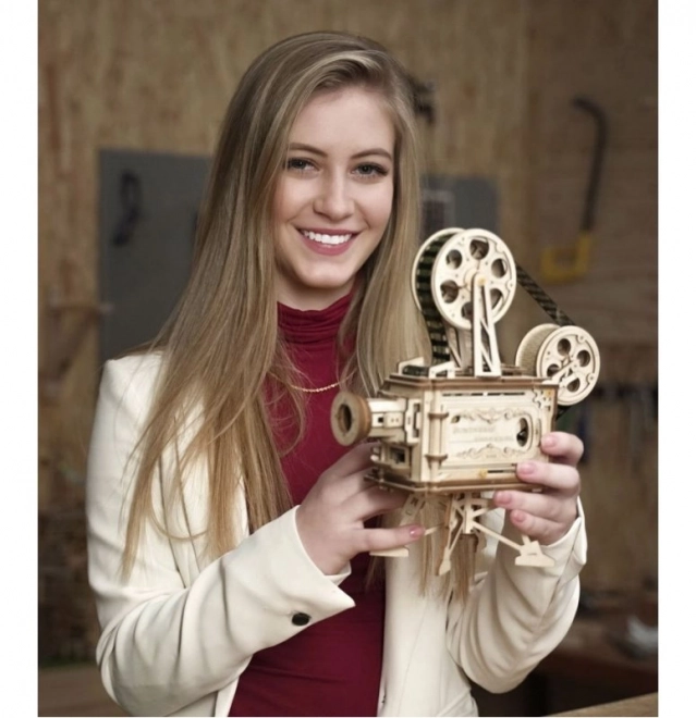 Rokr 3D Wooden Puzzle Mechanical Movie Projector