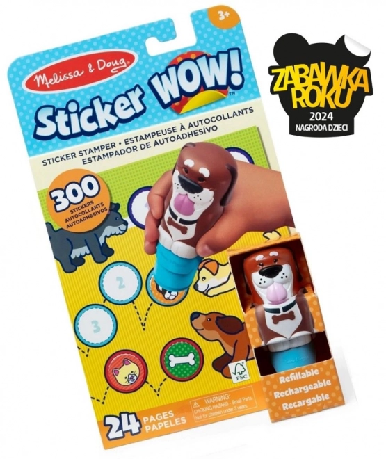 Sticker WOW! Paw Print Stamp with Stickers