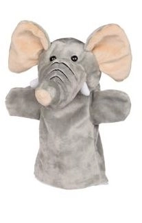 Goki hand puppets big trio - elephant, giraffe, and lion