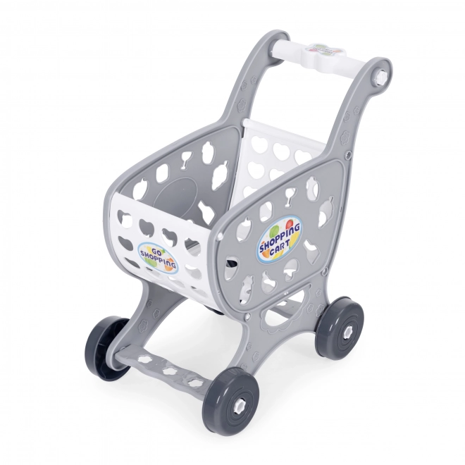 Children's Gray Shopping Cart with 18 Accessories