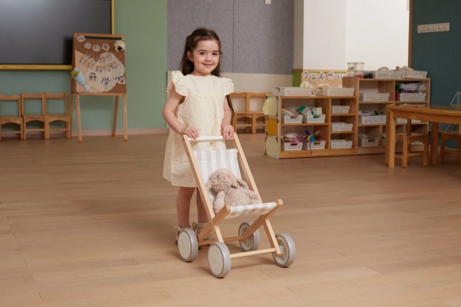 Wooden Doll Stroller