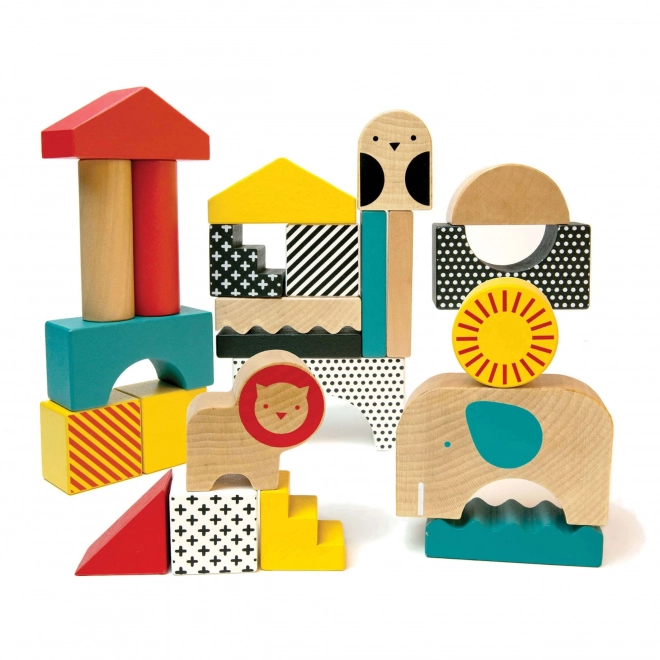 Petit Collage Wooden Animal Blocks