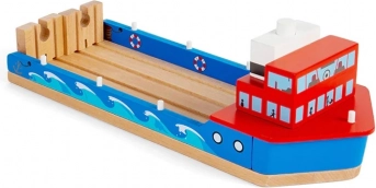 Fold-down ramp for realistic play