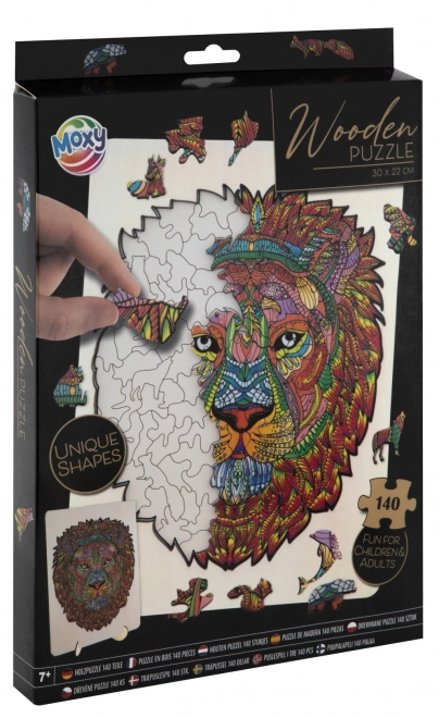 Moxy Lion Shape Wooden Puzzle