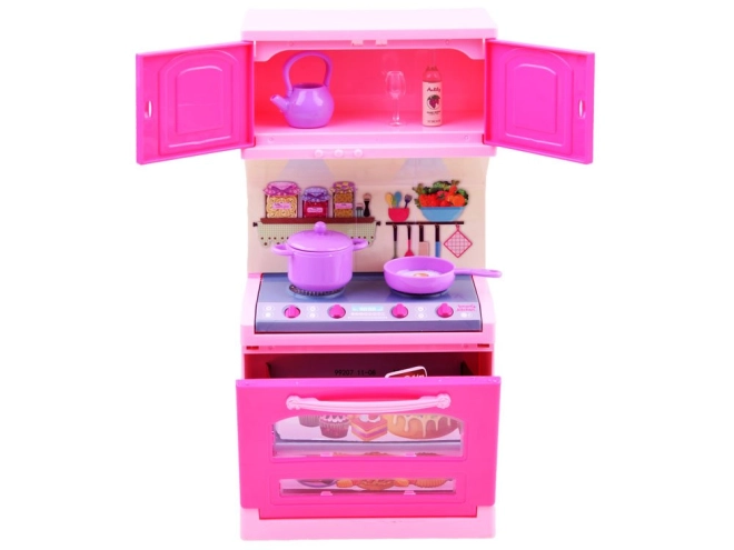 Cucina rosa realistica