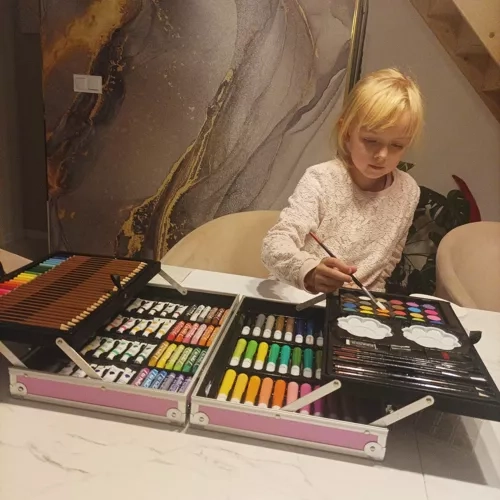 Painting Set in Suitcase with Unicorn