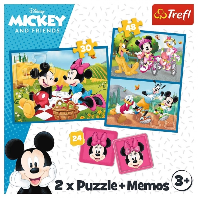 Puzzle & Memory Game Set - Meet Disney Heroes