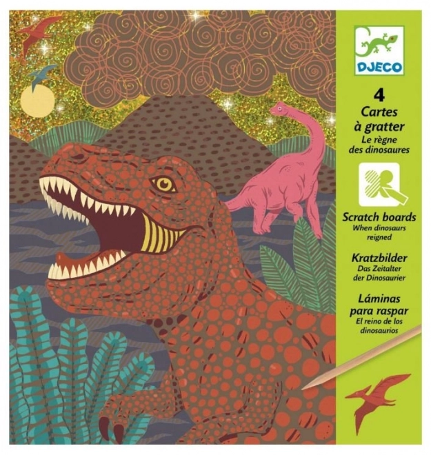 DJECO Dinosaur Scratch Art Kit