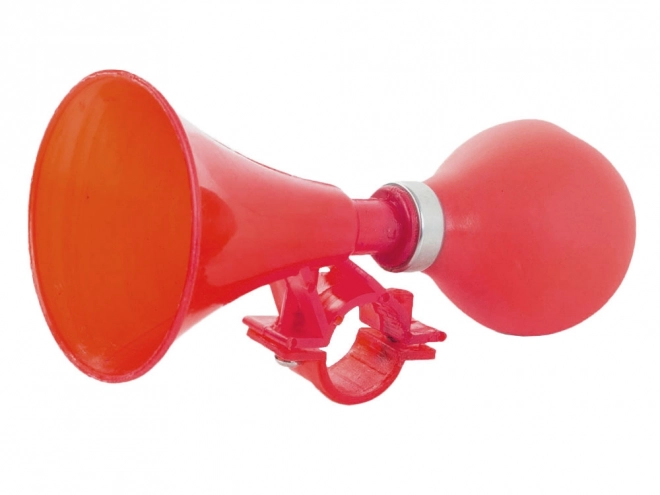 Rotes Fahrradrohr mit Glühbirne