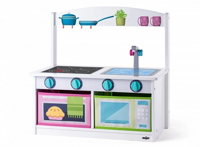 2-in-1 Play Kitchen and Bench