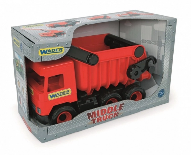 Red Dump Truck Middle Truck in Carton