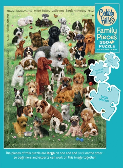 Cobble Hill Family Puzzle Puppy Love 350 Pieces