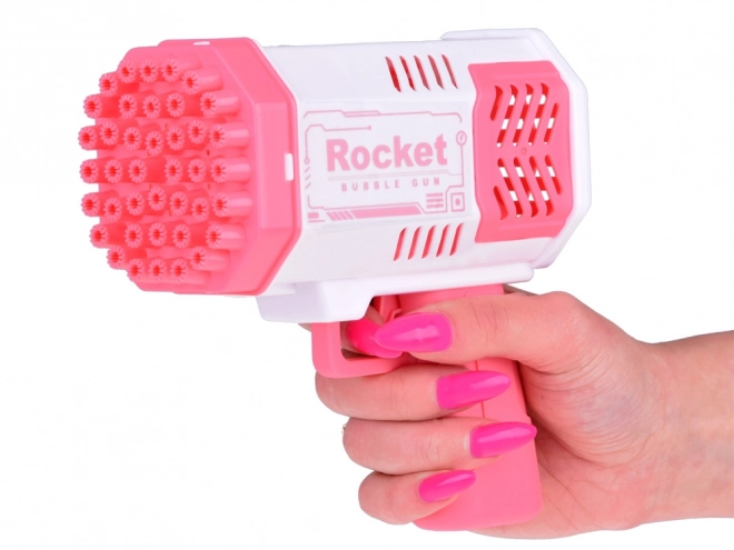 Bubble Gun Light with Soap Solution for Kids