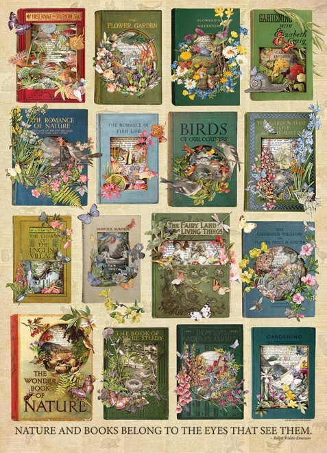 Cobble Hill Nature in Books Puzzle 1000 Pieces