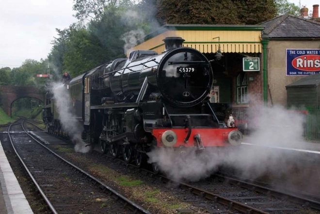 Bigjigs Rail Wooden Replica Locomotive Black 5 Engine