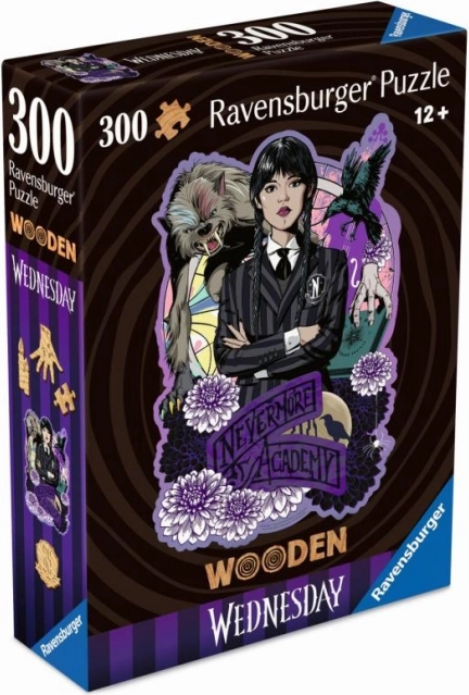 Drevené puzzle Wednesday 300 dielikov Ravensburger