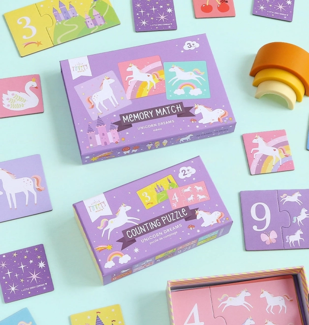 A Little Lovely Company Unicorn Memory Game