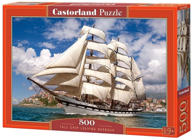 500-piece Puzzle Tall Ship Leaving Harbour