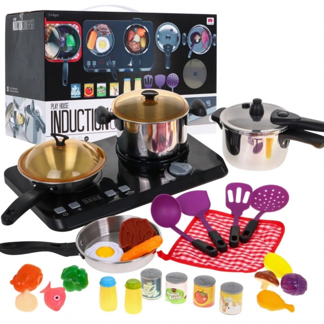 Interactive Cooking Set for Kids 3+ with Sound and Light Effects